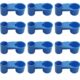 12Pcs Automatic Bird Drinker Feeder Plastic Soda Pop Water Bottle Cup or Pigeons Parrot Chicken Feeder Poultry Cage Cup Supplies (Blue) product image