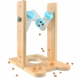 Dog Puzzle Toy, Wooden Slow Feeder, Pet Food Treat Feeding Toy, Interactive Dog Feeder for Boredom, Enrichment Toy for Smart Dogs product image