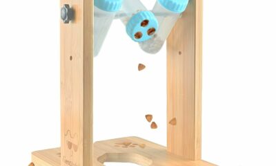 Dog Puzzle Toy, Wooden Slow Feeder, Pet Food Treat Feeding Toy, Interactive Dog Feeder for Boredom, Enrichment Toy for Smart Dogs product image