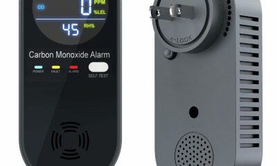 Carbon Monoxide Detectors, KELIEGIS Plug in Carbon Monoxide Detector with Real-time Digital Display, 3-in-1 Carbon Monoxide Detector, Fahrenheit(°F) & Humidity, CO Detector for Home,RV,Travel product image