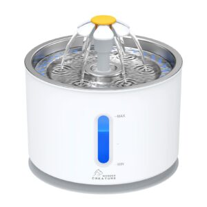 Wonder Creature 2.4L Automatic Pet Water Fountain with Stainless Steel Lid