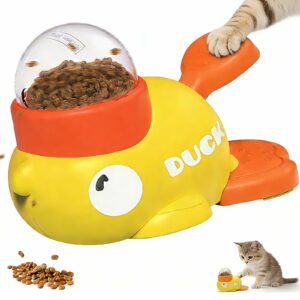 HUAYUANDA 2-in-1 Pet Water Fountain & Slow Feeder