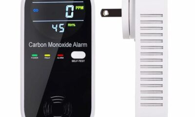 3-in-1 Carbon Monoxide Detector, Carbon Monoxide Detector Plug in Wall with Temperature & Humidity Display, CO Alarm Monitor with Color LCD Display, Accurate & Easy to Install product image