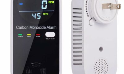 Carbon Monoxide Detector Plug in Wall, WESHLGD Portable Carbon Monoxide Detector for Travel, 3-in-1 CO Detector for Home and Travel Camping(CO Gas Meter Temperature Humidity Sensor) product image