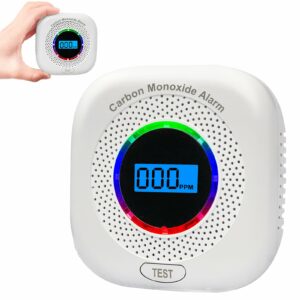 Carbon Monoxide Detectors,Carbon Monoxide Alarm/Monitor Battery Operated with Light&Digital LCD Display, Portable Traval CO Detector Alarm for Home,Bedroom,Office,RV,Warehouse 1 Pack product image
