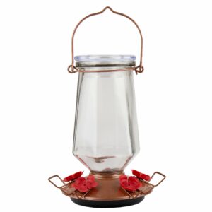 Perky-Pet Crystal Bronze Top-Fill Glass Hummingbird Feeder – 28 oz Nectar Capacity, 9109-1SR product image