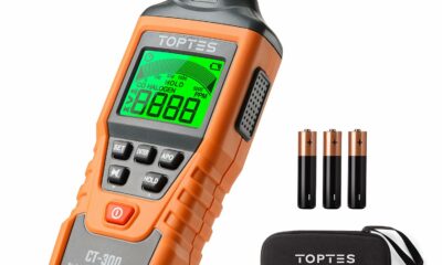 TopTes CT-300 Portable Carbon Monoxide Detector, CO Detector with Audible & Visual Alarm, 0-5000PPM, CO Alarm, Backlit LCD Screen, for Home, Car, Camping& Travel (Includes Battery x3) - Orange product image