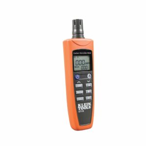 Klein Tools ET110 CO Meter, Carbon Monoxide Tester and Detector with Exposure Limit Alarm, 4 x AAA Batteries and Carry Pouch Included product image