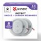 Kidde Hardwired Smoke & Carbon Monoxide Detector, AA Battery Backup Smoke Alarm, Interconnectable, LED Warning Light Indicators, 2 Pack 2 Pack 9th Edition product image