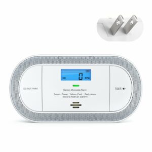 X-Sense XC0C-SA Plug-in Carbon Monoxide Detector with Battery Backup