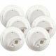First Alert BRK SMI100-AC Hardwired Smoke Detector with Battery Backup, 6-Pack product image