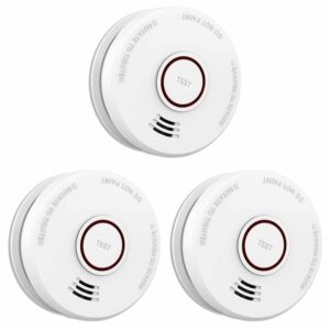 LSHOME 9V Photoelectric Smoke Detector (3-Pack)