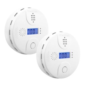 Ledronco CO Detector with Digital Display (2-Pack)