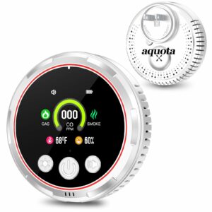 aquota 5-in-1 Portable Carbon Monoxide Detector (Plug-in Wall)