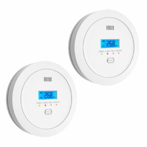 Hapippofa PG-C02 CO Detector with Digital Display (2-Pack)