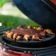 Kamado Joe Big Joe Series II 24-inch Ceramic Charcoal Grill and Smoker with Cart, Side Shelves, Stainless Steel Grates and 450 Cooking Square Inches in Red, Model BJ24RHC Big Joe II with with Cart and Side Shelves product image