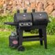 Char-Griller® Dual-Function 2-Burner 24,000 BTU Propane Gas and Charcoal Combination Grill and Smoker with 870 Cooking Square Inches in Black, Model E5030 2 Burner product image
