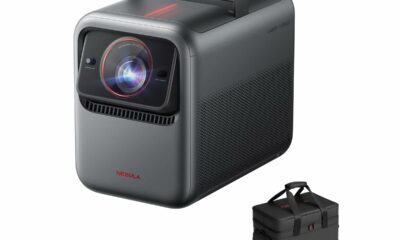 NEBULA X1 Bundle Triple Laser 4K Projector, 3,500 ANSI Lumens, 56,000:1 Contrast, 200W 4.1.2 Surround Sound, Wi-Fi Speaker, 0.9-1.5 Optical Zoom, Smart AI, Dolby Vision, 300" Screen, Micro Gimbal, GTV X1+Speakers&Mic bag product image