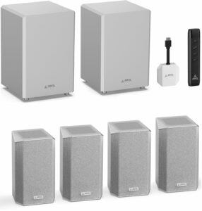 AWOL VISION ThunderBeat 4.2.2 All-Wireless Home Theater Sound System, Surround Sound System with Dual 120W Subwoofers and Upward Firing Speakers, Dolby Atmos DTS Support Thunderbeat-4.2.2 product image