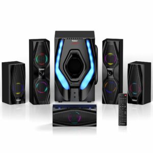 Bobtot 1200W 10" Subwoofer 5.1 Surround Sound System