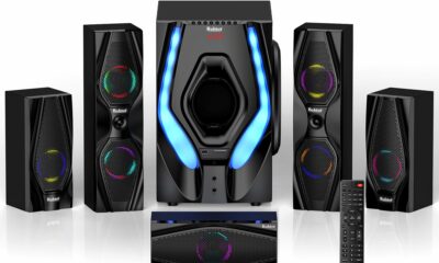 Bobtot Surround Sound Systems Home Theater System - 1200 Watts Peak Power 10" Subwoofer 5.1/2.1 Wired Audio Stereo Speakers Strong Bass with ARC Optical AUX Bluetooth Input product image