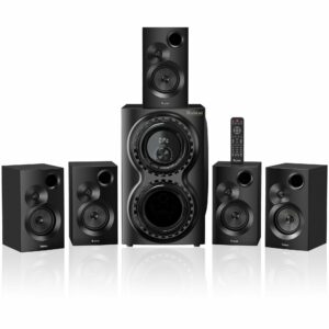Bobtot 5.1 Surround Sound System 1400W 12" Subwoofer (Wired)