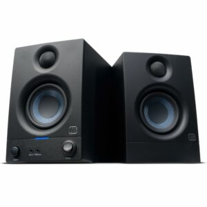PreSonus Eris 3.5 Studio Monitors, Pair — Powered, Active Monitor Speakers for Near Field Music Production, Desktop Computer, Hi-Fi Audio 3.5" Gen 2 Black product image