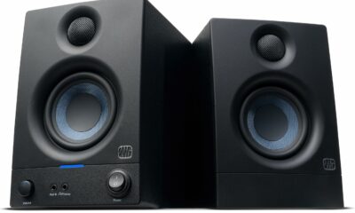 PreSonus Eris 3.5 Studio Monitors, Pair — Powered, Active Monitor Speakers for Near Field Music Production, Desktop Computer, Hi-Fi Audio 3.5" Gen 2 Black product image