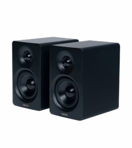 Edifier M60 Multimedia Speaker Bluetooth 5.3, 66W RMS, Hi-Res Audio & Hi-Res Wireless Audio, LDAC,3" Mid Bass & 1" Tweeter, USB-C & Aux Inputs, Compact Desktop Speaker – Black product image