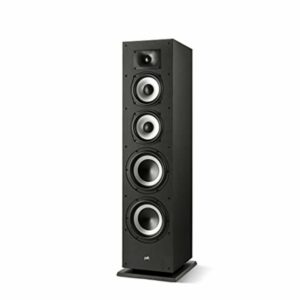 Polk Monitor XT70 Large Tower Speaker, Home Stereo Speakers, Hi-Res Audio, Dolby Atmos & DTS:X Compatible, 1" Tweeter, (2) 6.5" Balanced Woofers, (2) 8" Passive Radiators (Single, Midnight Black) Large Tower Speaker (XT70) product image