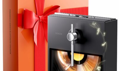 WSKEN Retro Bluetooth Speaker Gifts - for Music Lovers/Women/Men/House Warming,Vintage Aesthetic Desk Decor for Home Room Bedroom Office,Powerful Stereo Sound BT5.3 Wireless Speakers,Black product image