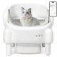 Self Cleaning Litter Box,Open Top Automatic Litter Box with App Control for Multiple Cats, Safety Sensors Protection, Odor Control Includes 2 roll Liners,Large Waste Bin, Cream White product image