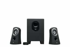 Logitech Z313 2.1 Multimedia Speaker System with Subwoofer, Full Range Audio, 50 Watts Peak Power, Strong Bass, 3.5mm Audio Inputs, PC/PS4/Xbox/TV/Smartphone/Tablet/Music Player - Black Speaker One Size product image