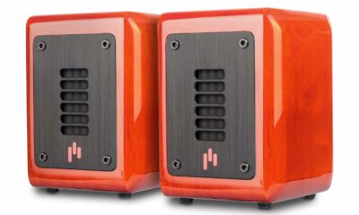 Aperion Audio PST MKII Planar-Ribbon Super Tweeter Pair for Home Theater Stereo Speaker HiFi Audiophile Ultra High-End Frequency Response up to 40kHz (Gloss Cherry) product image