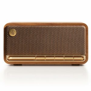 Edifier Retro Wood Bluetooth Speaker,Wireless Portable Speakers with 20W Stereo Sound,Vintage Decor Speaker with AUX,USB Soundcard,Micro SD Brown 20W_speaker Brown product image