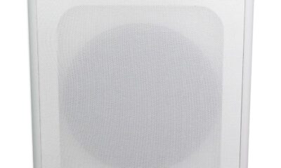 Rockville Rock Shaker 8" 400W Powered Subwoofer, Deep Bass, Class-D Amp, RCA Inputs, MDF Enclosure, White Finish, for Home Theater & Studio product image