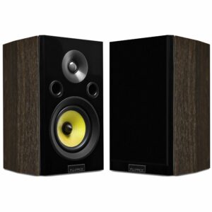 Fluance Signature HiFi 2-Way Bookshelf Surround Sound Speakers for 2-Channel Stereo Listening or Home Theater System - Natural Walnut/Pair (HFSW) product image
