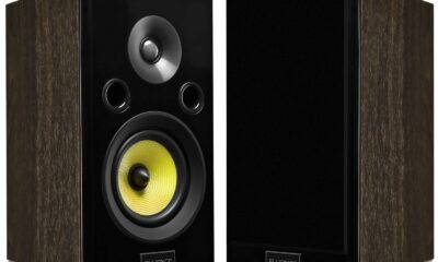 Fluance Signature HiFi 2-Way Bookshelf Surround Sound Speakers for 2-Channel Stereo Listening or Home Theater System - Natural Walnut/Pair (HFSW) product image
