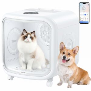 75L Large Automatic Pet Dryer Box for Cats & Small Dogs - App-Controlled, Ultra-Quiet Hands-Free Drying with Smart Safe Temperature & Overheat Protection - Ideal for Multi-Pet Homes product image