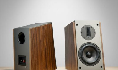 Passive Bookshelf Speakers 5.25" High Output Woofer & 4 inches Ribbon Tweeter Bookshelf Speaker one Pair Pair - Needs Amplifier or Receiver to Operate (Brown) product image
