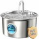 Cat Water Fountain Stainless Steel: Cat Fountain for Drinking - 88oz/2.6L Pet Water Fountain for Cats Indoor - Quiet Cats Water Bowl Dispenser - Pets Feeding & Watering Supplies - for Small Animals product image