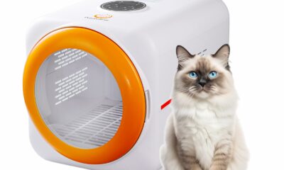 Pet Dryer Box with LED 30 Million Negative Ions&Multi-Function, 360° Efficient Automatic and Quite Box for Cats, Dogs, Smart Touch Screen Temperature Control, Safe Design for Pet Hair Dryer product image