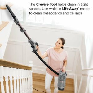 Shark AZ2002 Vertex Powered Lift-Away Upright Vacuum with DuoClean PowerFins, Self-Cleaning Brushroll, Large Dust Cup, Pet Crevice Tool, Dusting Brush & Power Brush, Silver/Rose Gold DuoClean PowerFin (Rose Gold) product image