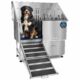 KANIS Professional Dog Washing Station - 304 Stainless Steel Pet Wash Sink & Grooming Bathtub w/Shower, Floor Grates and Storage for Large, Medium & Small Pets (50", 1 Drawer - Left Ramp) 1 Drawer - Left Ramp 50" product image