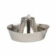 PetSafe Seaside Stainless Pet Fountain - Encourages Hydration - Dual Filtration Removes Odors - Compact Design - Rust Resistant Material - Quiet Motor - 1 Count Seaside Stainless product image