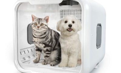 Automatic Pet Dryer Box for Cats and Small Dogs,Ultra Quiet Dog Hair Dryer 71L Capacity with Smart Temperature Control and 360 Drying (White-APP) product image