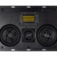 Monoprice 3-Way Carbon Fiber in-Wall Speaker Center Channel - Dual 5.25-inch (Single) with Ribbon Tweeter - Amber Series Black product image
