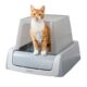 PetSafe Legacy ScoopFree Crystal Pro Self-Cleaning Automatic Cat Litter Box - Front-Entry Motion-Sensing Cat Box with Integrated Health Counter - Includes 1 Disposable Crystal Litter Tray Crystal Pro Legacy Litter Box product image