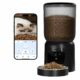 Automatic Cat Feeder with 2K Camera: Cat Food Dispenser with 6L Capacity, Container for Multiple Pet; Automatic Dog Feeder with Night Vision Support 5/2.4GHz & 2-Way Audio, Anti-Jam Design (Black) product image