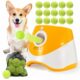 SOCO Automatic Ball Launcher for Dogs, USB Rechargeable with 3 Distances (10/20/30 ft), Safety LED Indicator, Include 15 Tennis Balls, Indoor/Outdoor Fetch Toy for Small/Medium Dogs Orange-15 balls product image